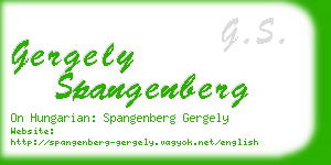 gergely spangenberg business card